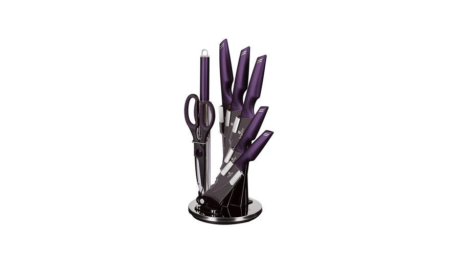 Berlinger Haus Purple Eclipse Collection 8 r�szes k�sk�szlet tapad�smentes bevonattal, �llv�nnyal